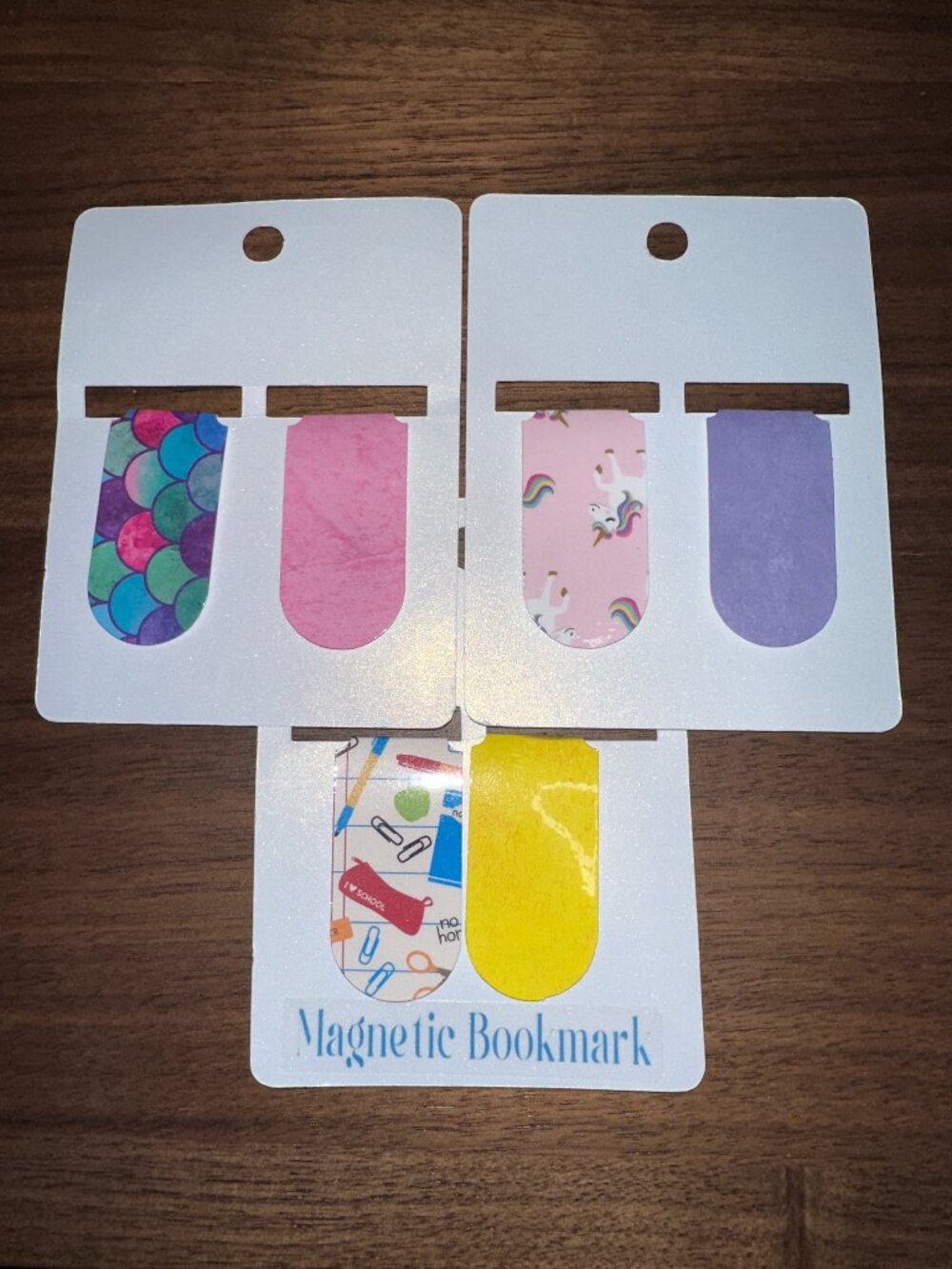 Magnetic Bookmarks - Back to School - 6 pack
